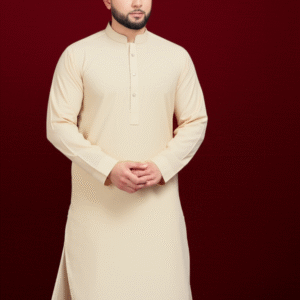 Men’s Unstitched -Yellow Color- Wash And Wear Plain Suit